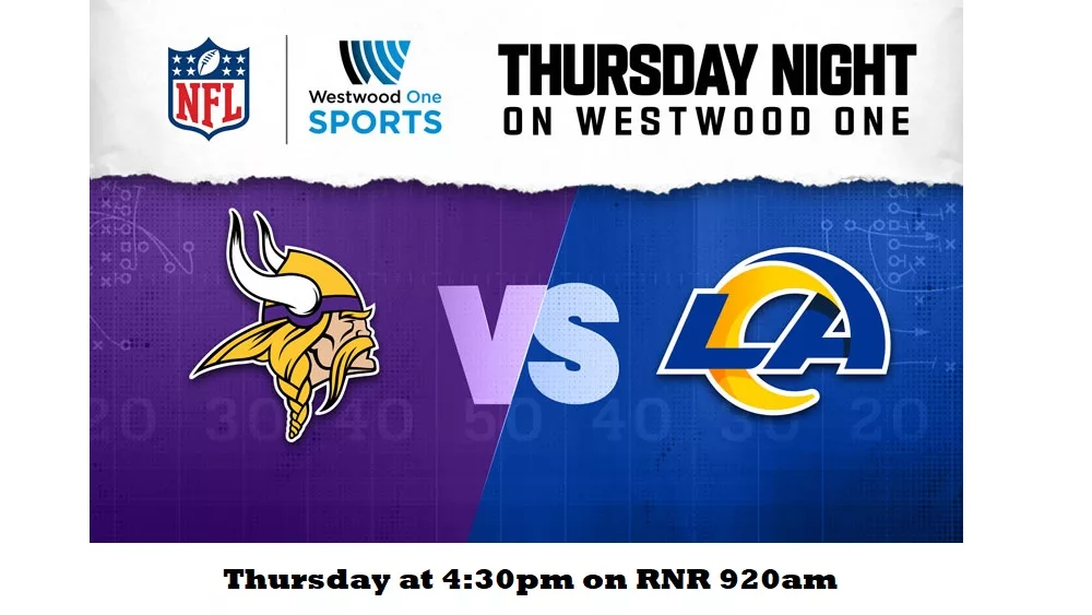 TNF Rams vs Vikings on RNR