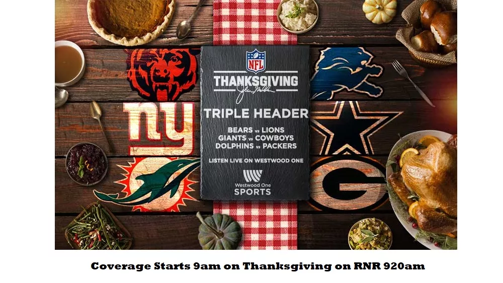 NFL Tripleheader on RNR 920am