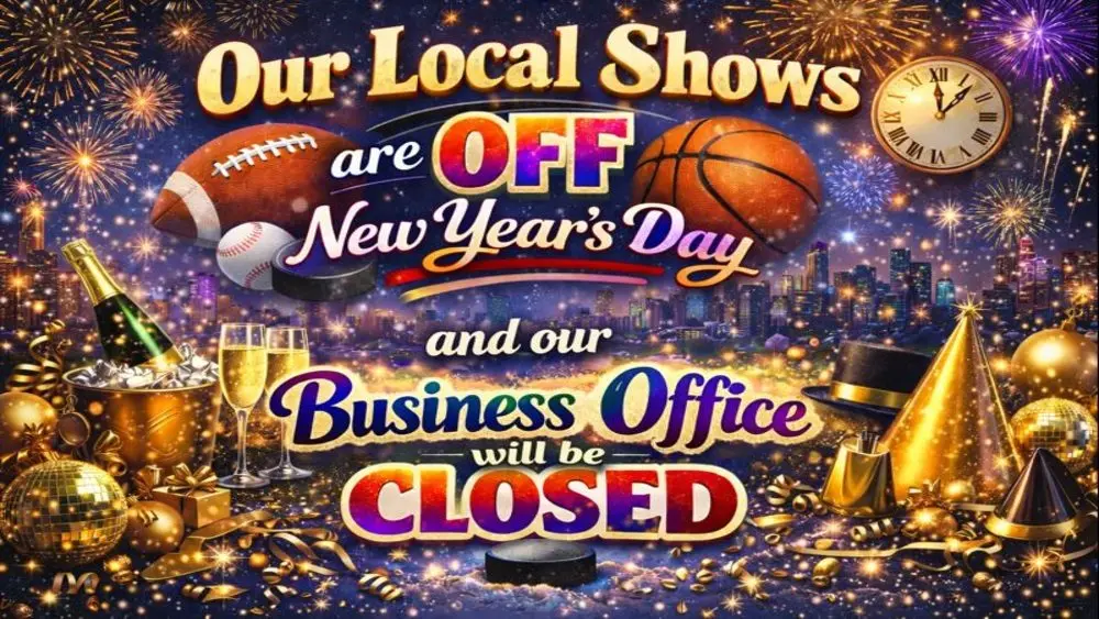 New Year's and Day After Bus Office Closed