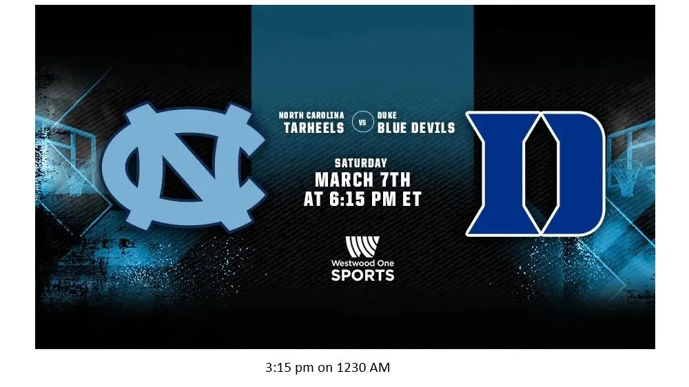 Duke vs UNC on 1230 AM