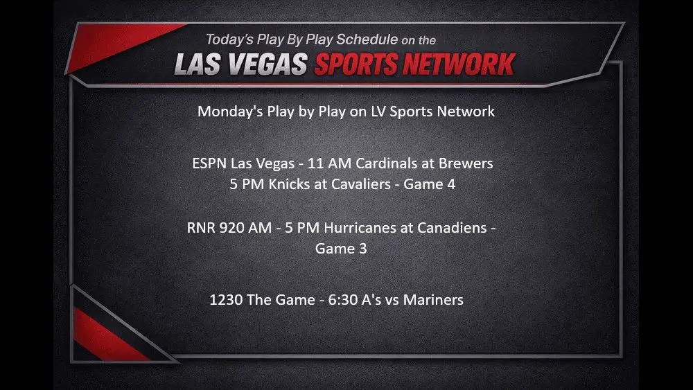 PXP Monday on LV Sports Network