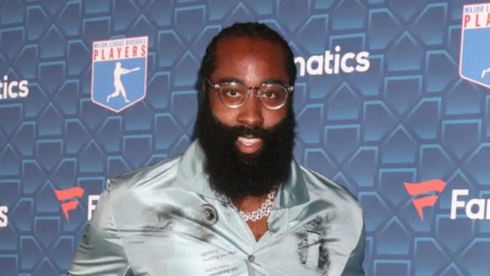 James Harden astatine the MLBPA x Fanatics "Players Party" astatine City Market Social House connected July 18^ 2022 successful Los Angeles^ CA