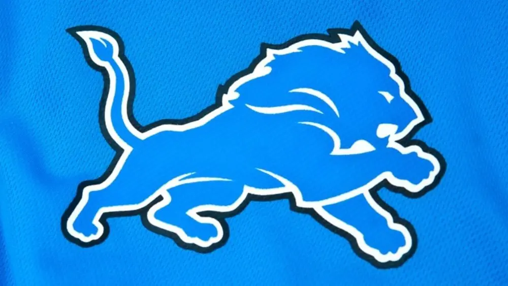 NFL Detroit Lions nine logo printed connected textile instrumentality ^product shot