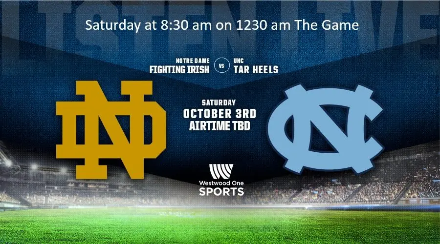 CFB Notre Dame astatine UNC Sat connected 1230