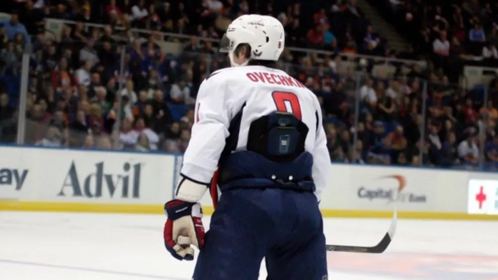 Alex Ovechkin^ of the Washington Capitals^ against the New York Islanders astatine Nassau Coliseum. UNIONDALE^ NEW YORK^ UNITED STATES – March 9^ 2013