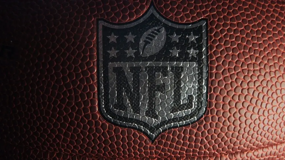 Closeup of an NFL logo connected an American shot Charlotte^ NC - USA - 12-18-2024