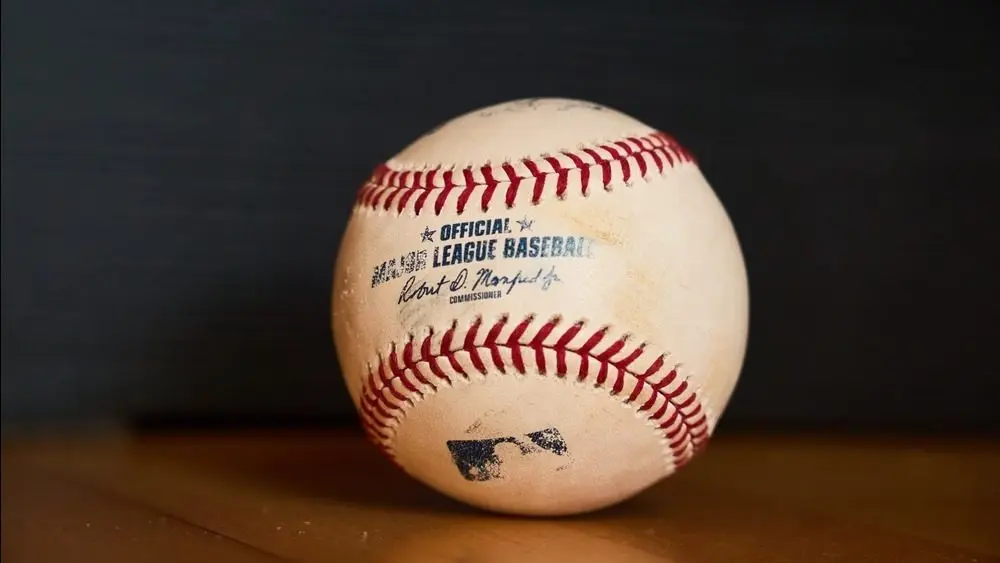 Game-Used Official Major League Baseball with MLB Logo – Authentic Professional Game Ball South Tyrol^ Italy - October 11^ 2025