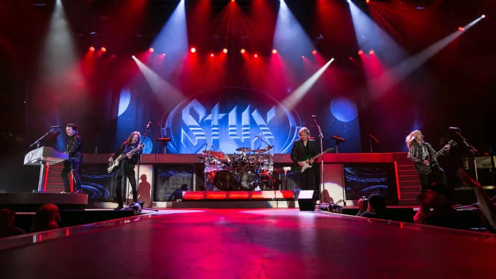 Styx performs live at the Dow Event Center Saginaw^ MI / USA; March 20^ 2018: