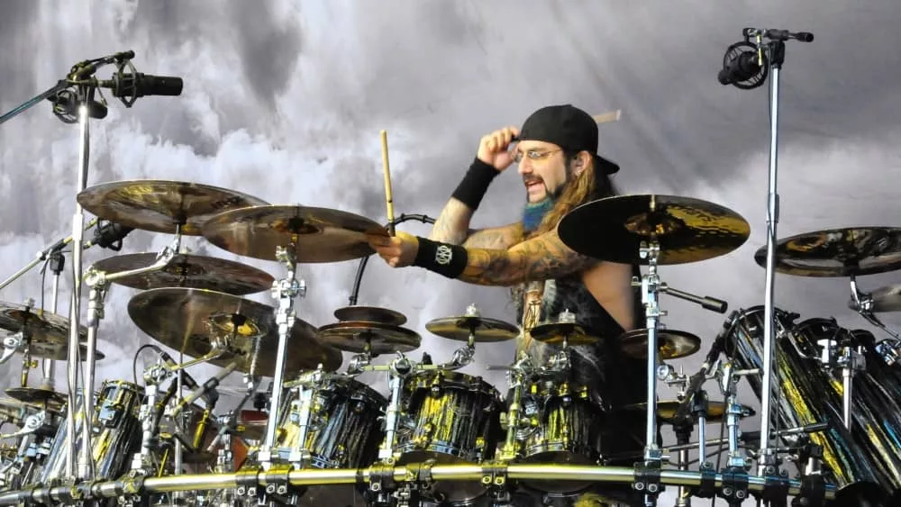 DRUMMER Mike Portnoy of Dream Theater performs in concert June 14^ 2010 at the Comfort Dental Amphitheater in Denver^ CO.