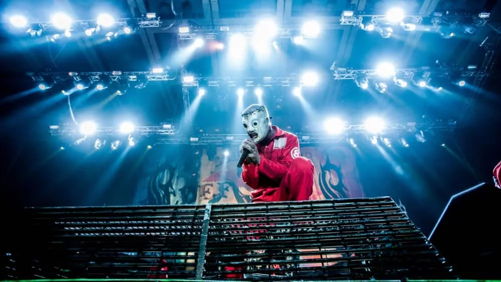 Heavy-metal band Slipknot performing at Olimpiyski stadium^ Moscow during Memorial World Tour MOSCOW^ RUSSIA - JUNE 29^ 2011