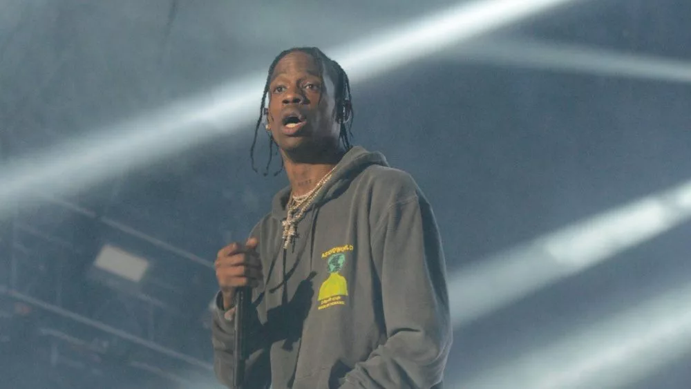 Travis Scott performs at the 2018 Okeechobee Music and Arts Festival. Okeechobee^ FL - March 3^ 2018