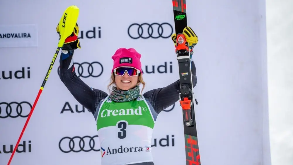 Team USA’s Jackie Wiles, Paula Moltzan earn bronze in women’s alpine team combined; Johnson, Shiffrin fall short