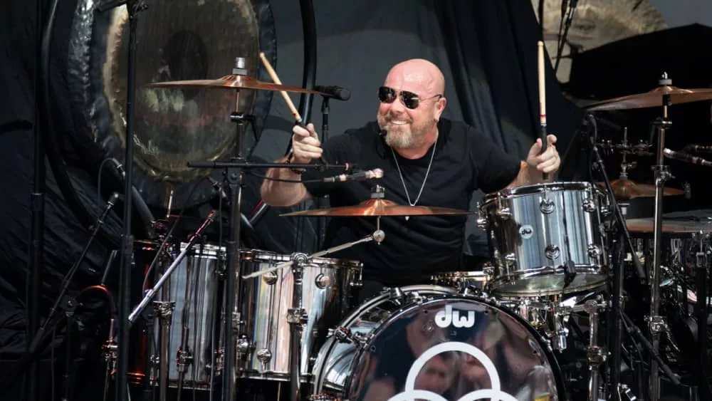 Drummer Jason Bonham’s Led Zeppelin Evening performs in support of White Snake and Foreigner’s 2018 summer tour; Clarkston^ MI. July 15^ 2018: