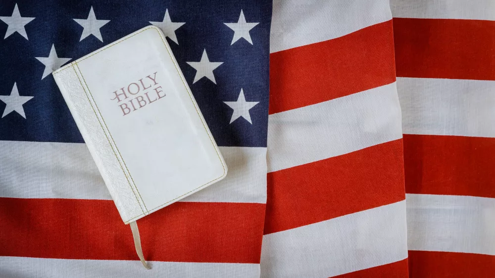 Bible and Flag
