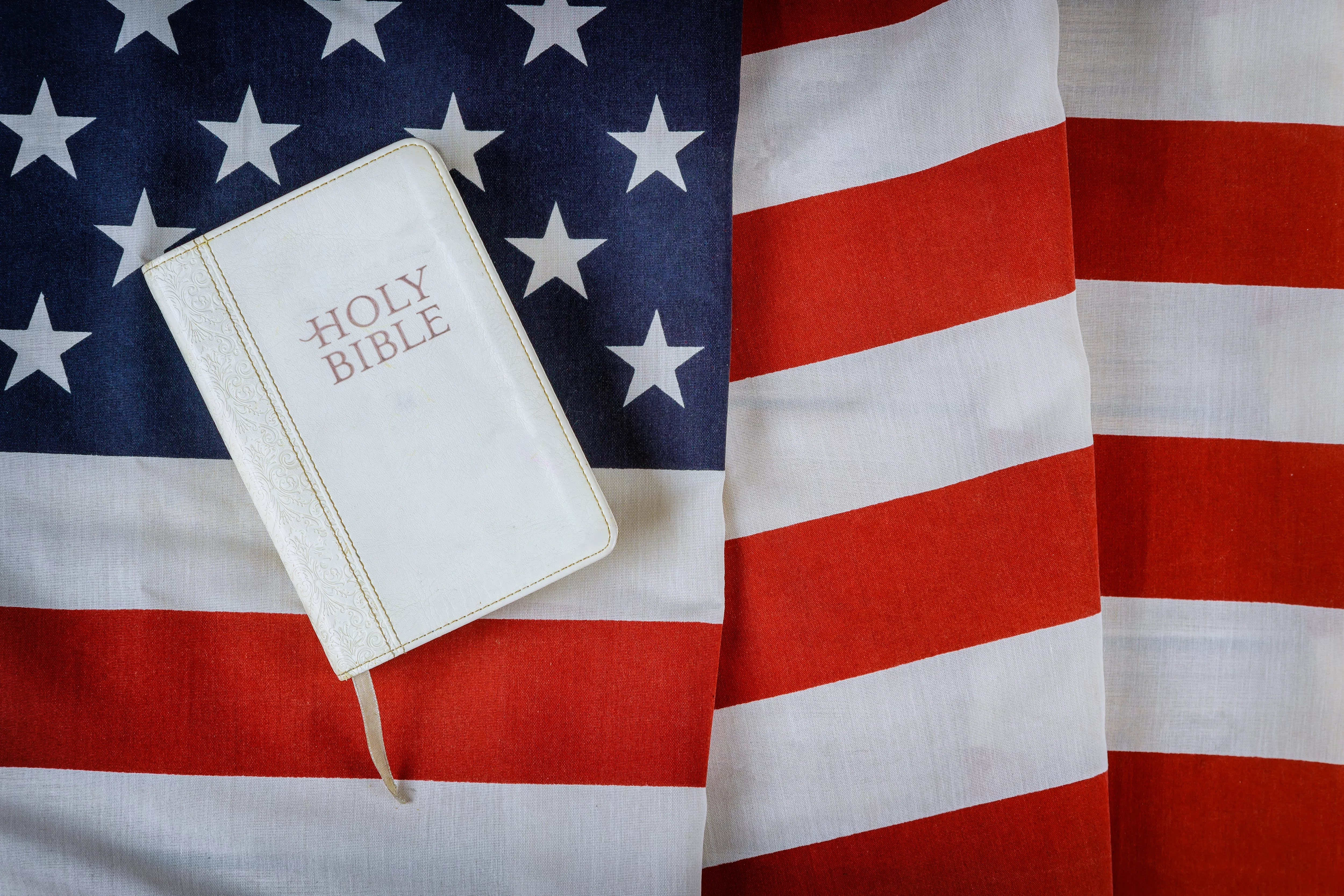 Bible and Flag
