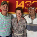 Marine Colonels Bob Fischer and Grady Birdsong with Kim Monson of The Kim Monson Show
