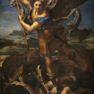 Classic Painting Saint Michael Vanquishing Satan by Rafael