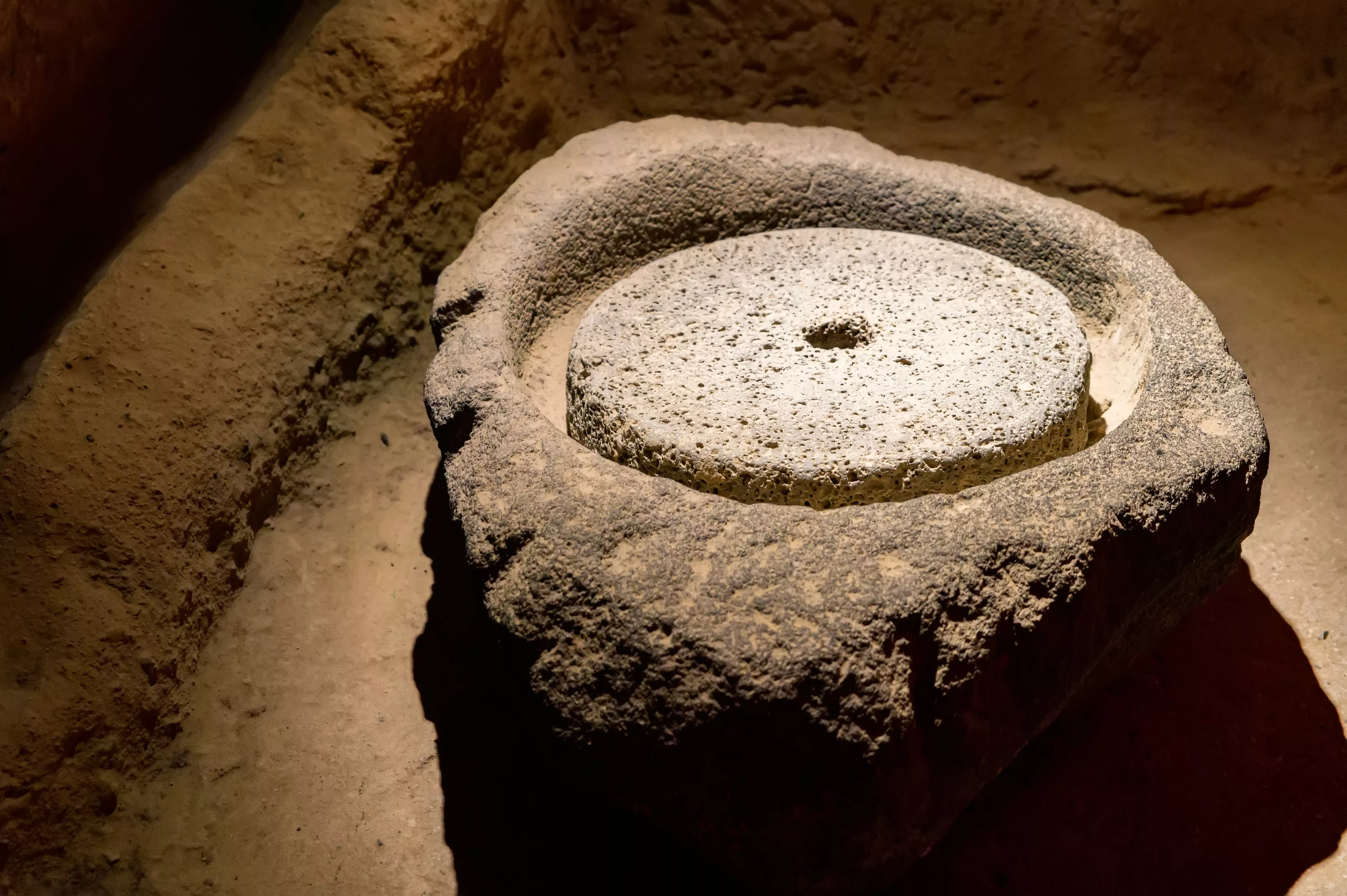 close-up-of-ancient-turkish-stone-mill-to-grind-grain