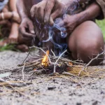 botswanaclose-up-of-bushman-creating-firebotswana