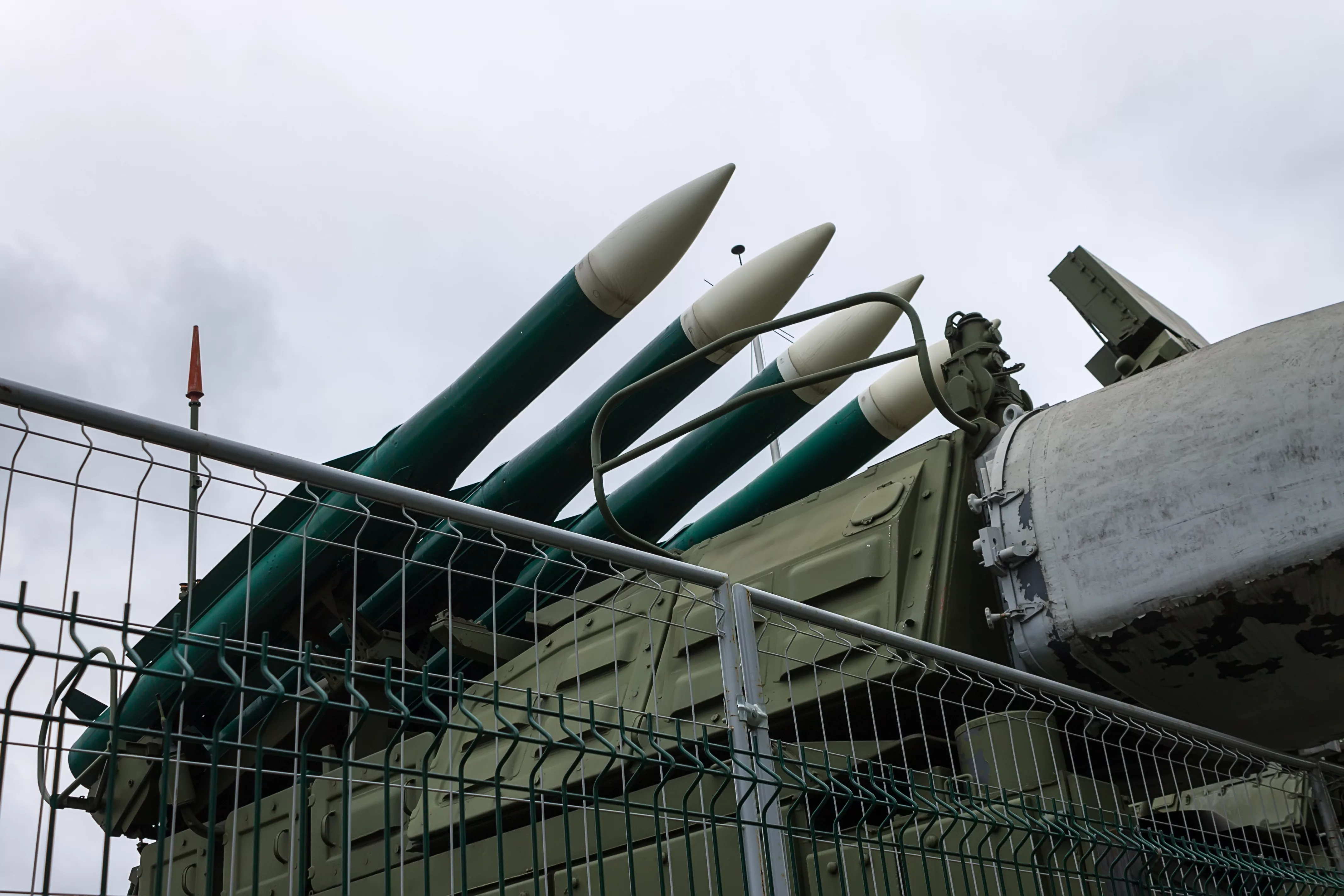 missile-launch-rocket-launcher-behind-fencing-at-a-2023-11-27-05-11-00-utc