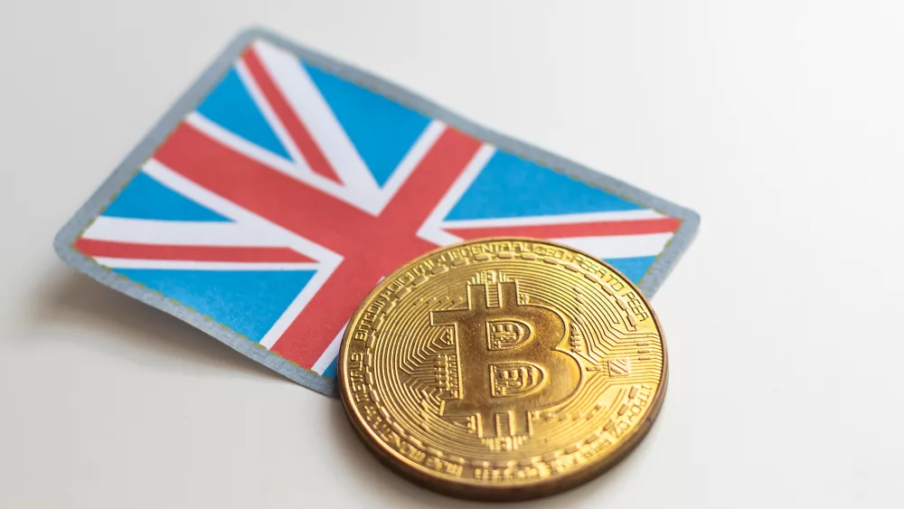 bitcoin-token-on-flag-of-the-united-kingdom