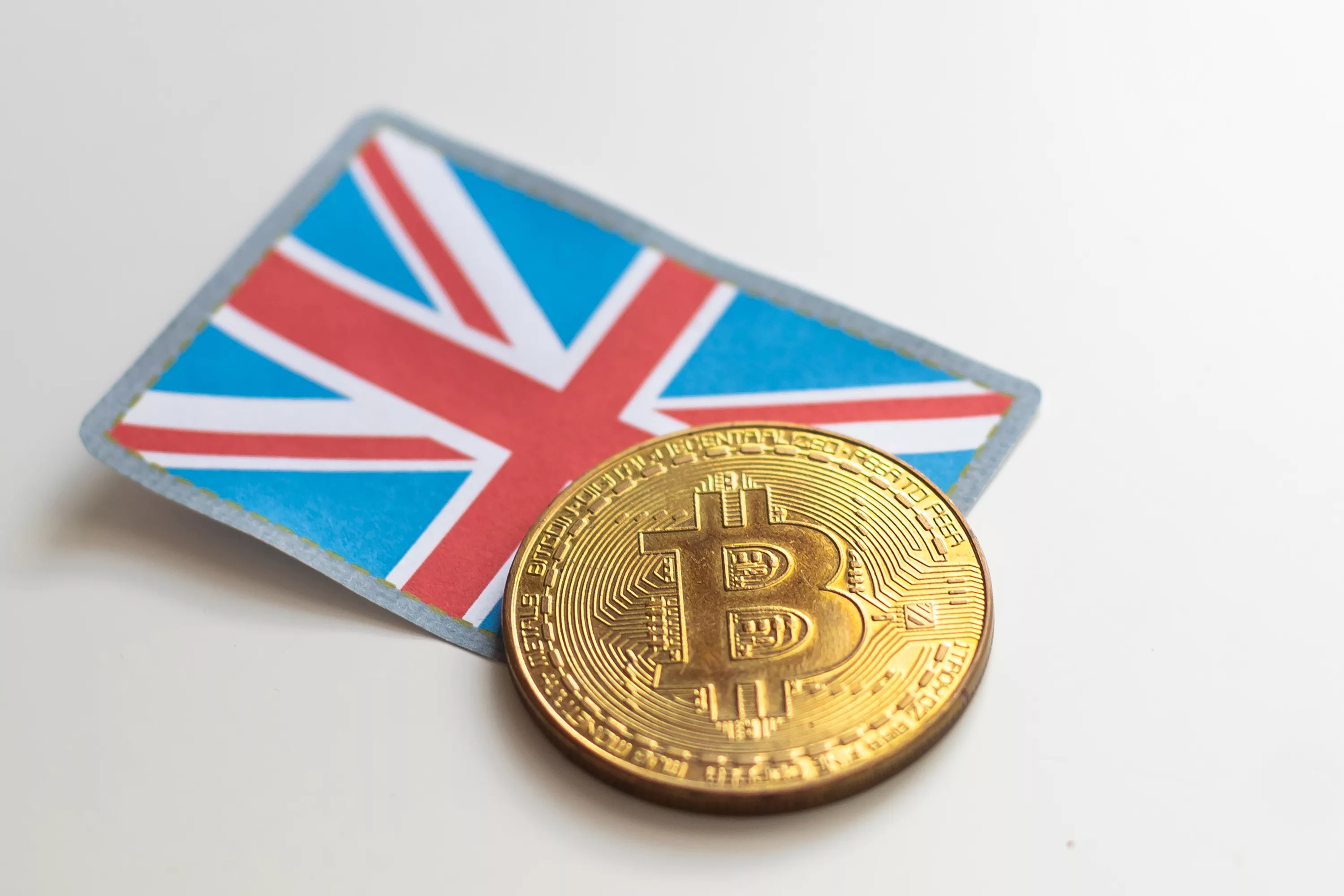 bitcoin-token-on-flag-of-the-united-kingdom