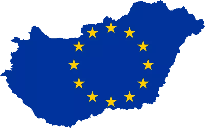 Released to Public Domain by Copyright holder/https://commons.wikimedia.org/wiki/File:Hungary_EU.svg