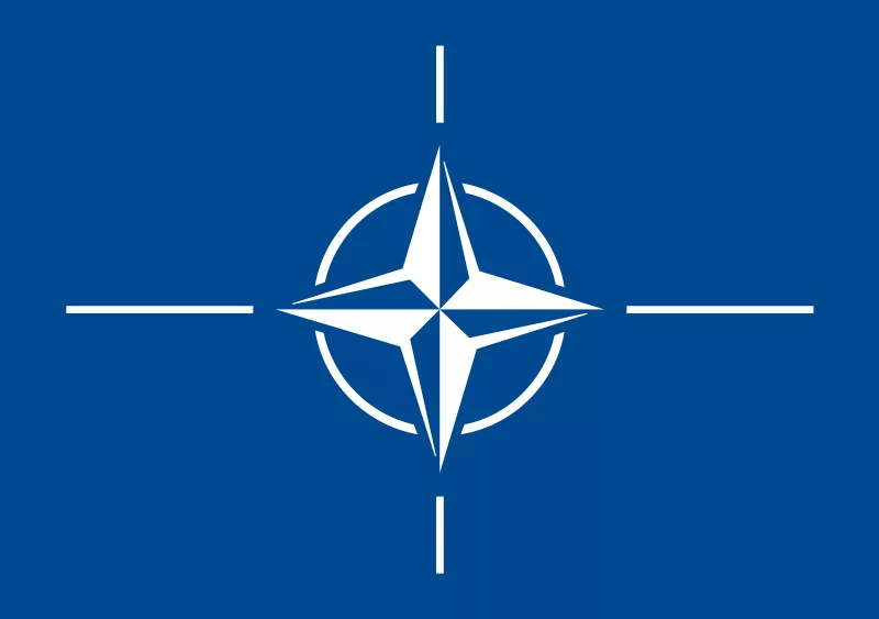 Current file:Found by 475847394d347339 in websites noted in the source section.Previous fileVectorization: Mysid and uploaded to Flag of NATO.svgCode cleaned up by Artem Karimov., Public domain, via Wikimedia Commons