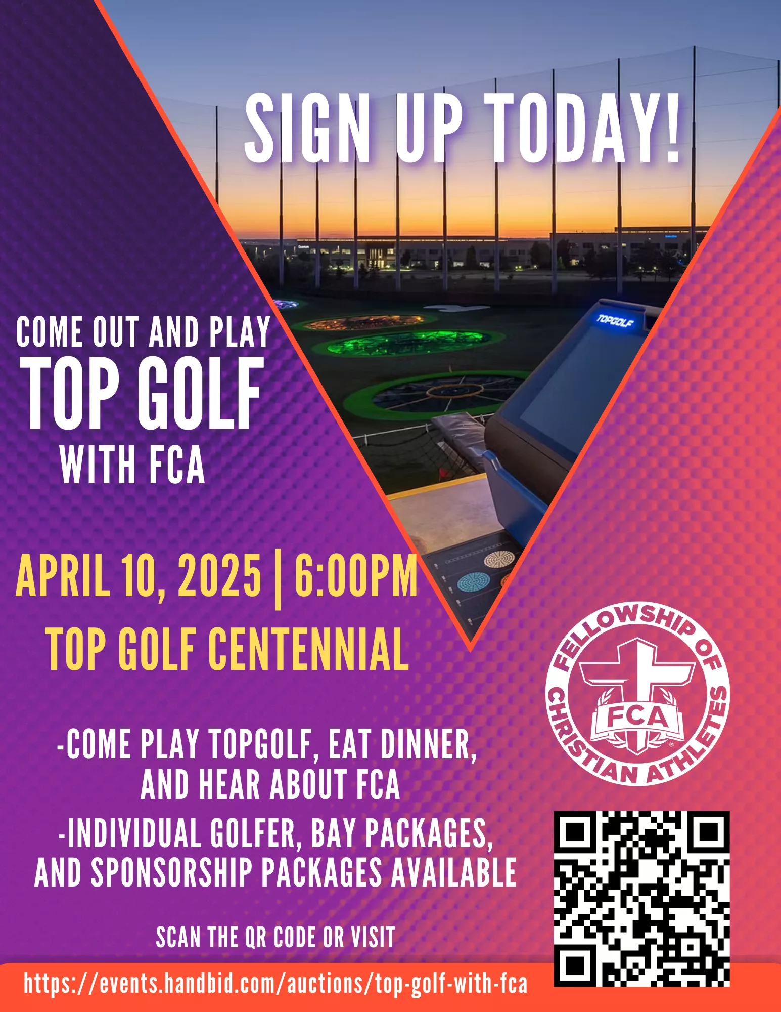 FCA Top Golf Event