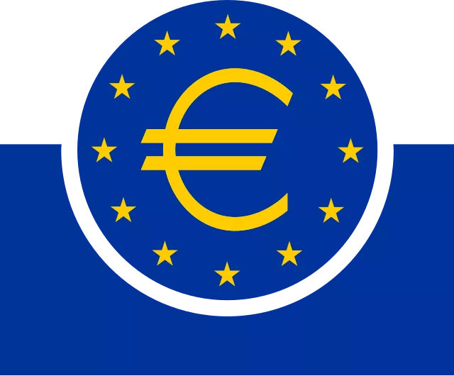 Deutsch: Europäische ZentralbankEnglish: European Central BankFrançais : Banque centrale européenne, Public domain, via Wikimedia Commons