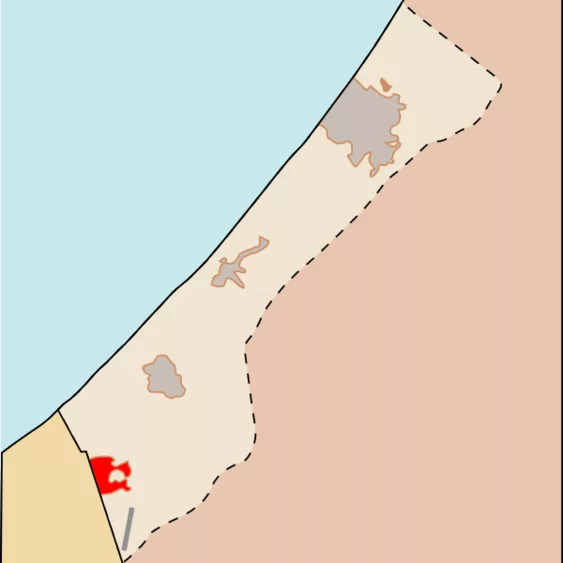derivative work: Geraki TLGGaza_Strip_map_el.svg: *derivative work: Geraki TLGGaza_Strip_map_blank.svg: MesserWoland (modified by Masur), CC BY 3.0 , via Wikimedia Commons