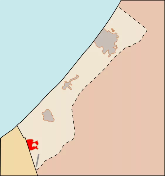 derivative work: Geraki TLGGaza_Strip_map_el.svg: *derivative work: Geraki TLGGaza_Strip_map_blank.svg: MesserWoland (modified by Masur), CC BY 3.0 , via Wikimedia Commons