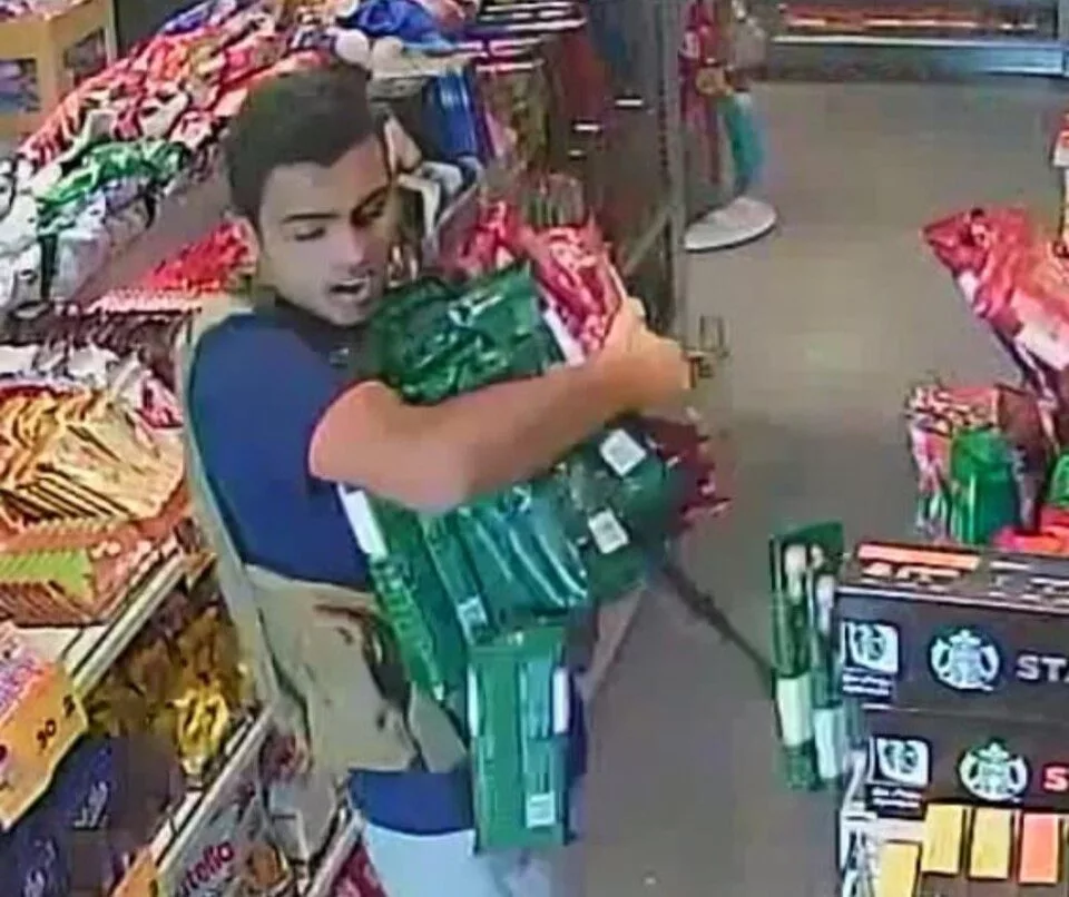 CCTV footage: No human authorship, Public domain, via Wikimedia Commons
