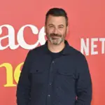 Jimmy Kimmel at the premiere for "Your Place or Mine" at the Regency Village Theatre. LOS ANGELES^ CA. February 02^ 2023