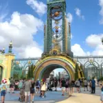 Guests enter the main gate of Universal’s newest Epic Universe theme park in Orlando^ Florida. Orlando^ Florida - May 2^ 2025