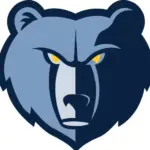 Memphis Grizzlies Logo^ A blue bears head with yellow eyes