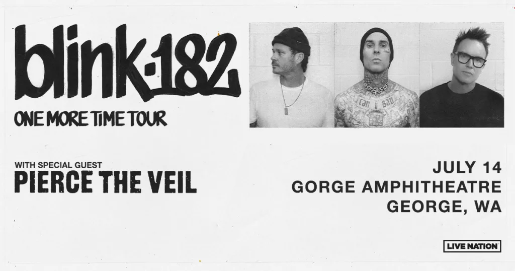 blink-182: ONE MORE TIME – With Pierce The Veil – Sunday July 14th ...
