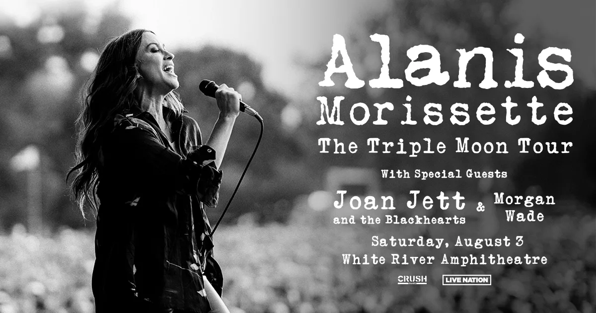 Alanis Morissette The Triple Moon Tour At White River Amphitheatre With Joan Jett And The 