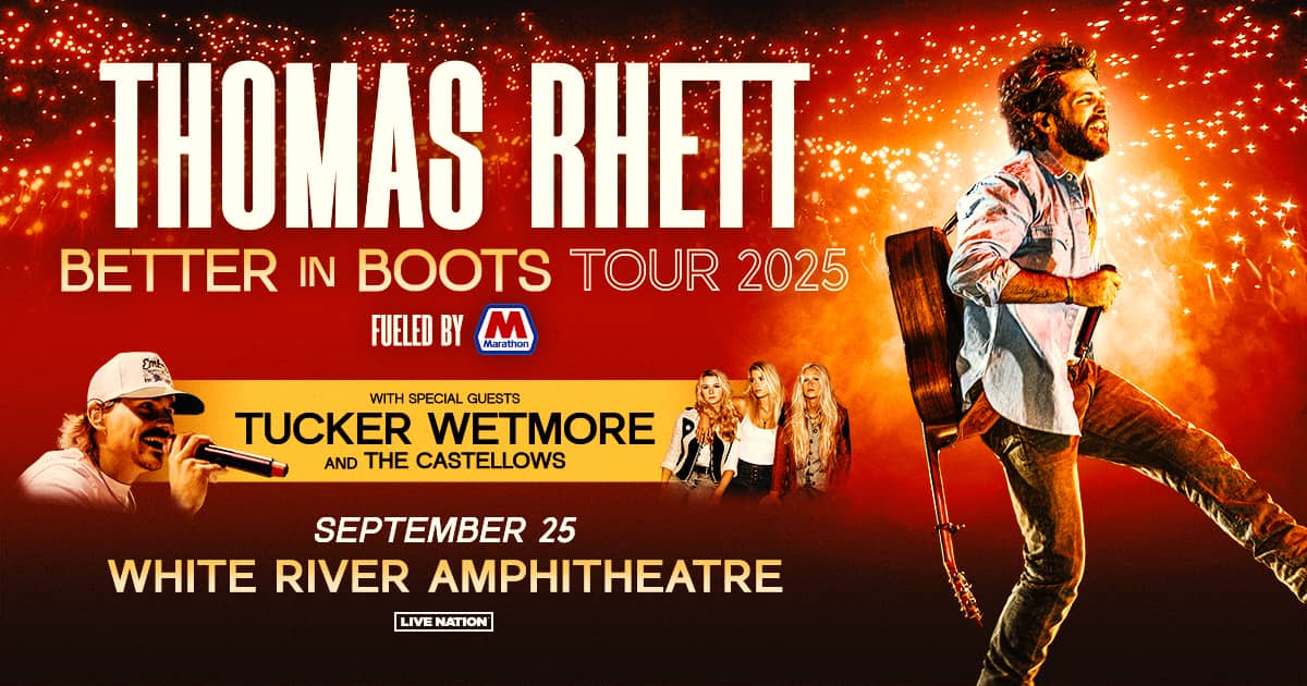 rhettのページです Thomas Rhett at the White River Amphitheatre – 101.5 HANK FM