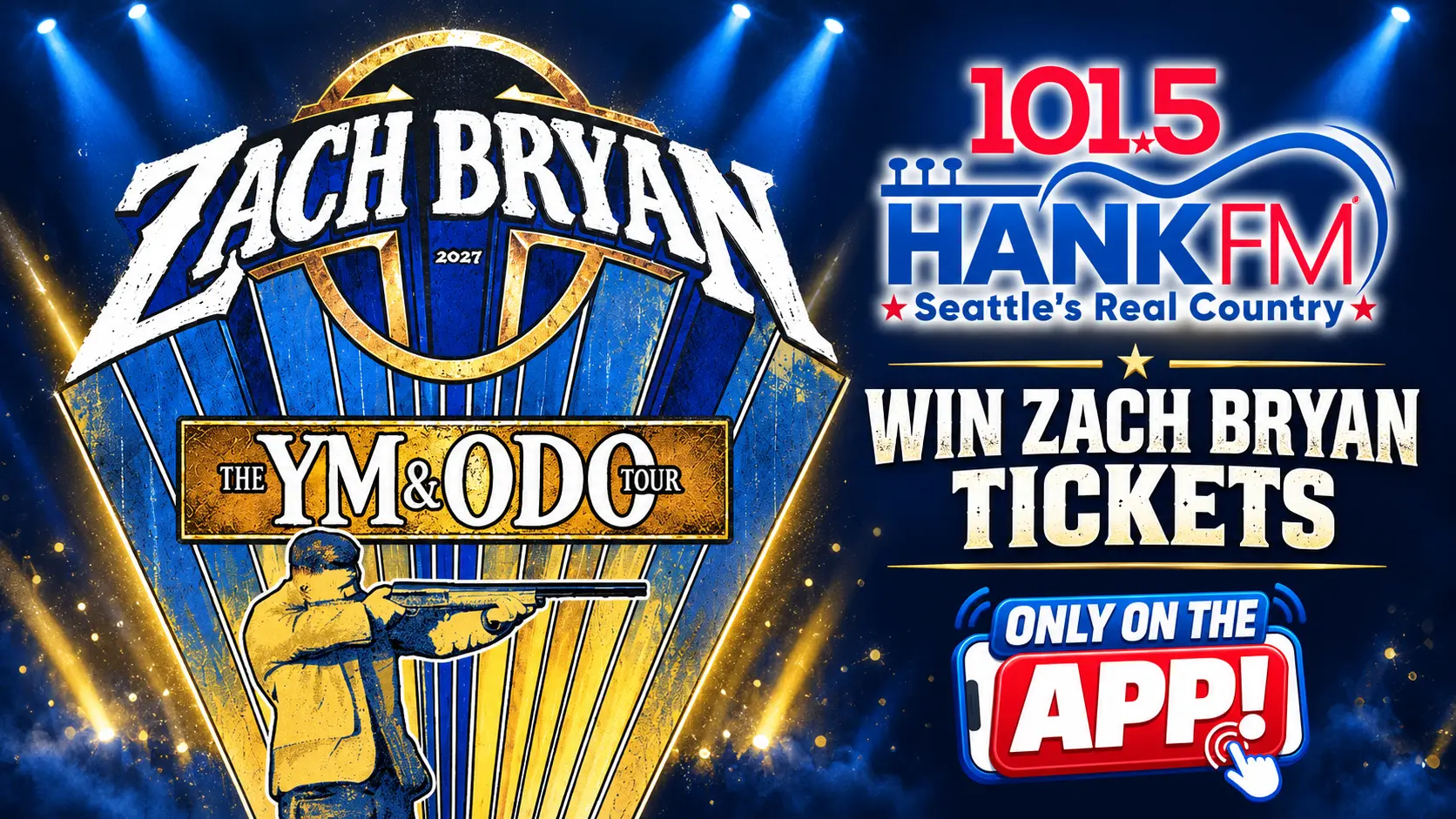 Win Zach Bryan Tickets on your HANK Mobile App | 101.5 HANK FM