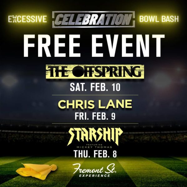 Free Event graphic promoting Excessive Celebration Bowl Bash.