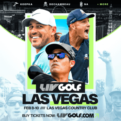 golf players - promoting LIV Golf Las Vegas