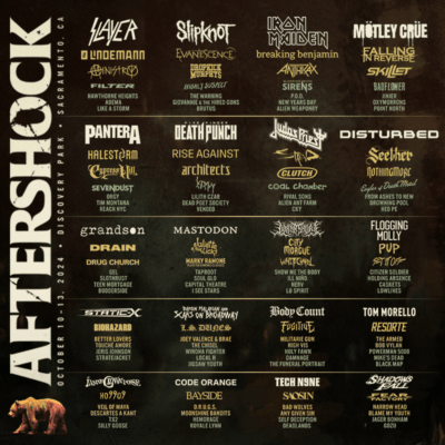 LINEUP FOR AFTERSHOCK 2024