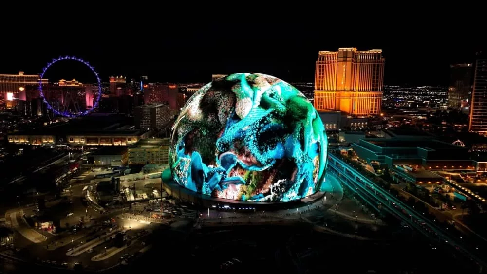 Las Vegas Sphere At Nevada In Las Vegas United States. Las Vegas^ Nevada^ United States
