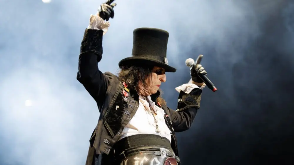 Alice Cooper performs on stage at Poble Espanyol on June 28^ 2024.