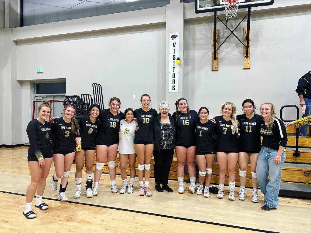 The Lost River volleyball team