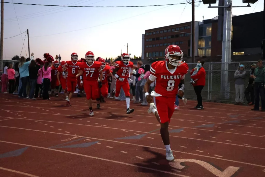 A photo from a Klamath Union football game