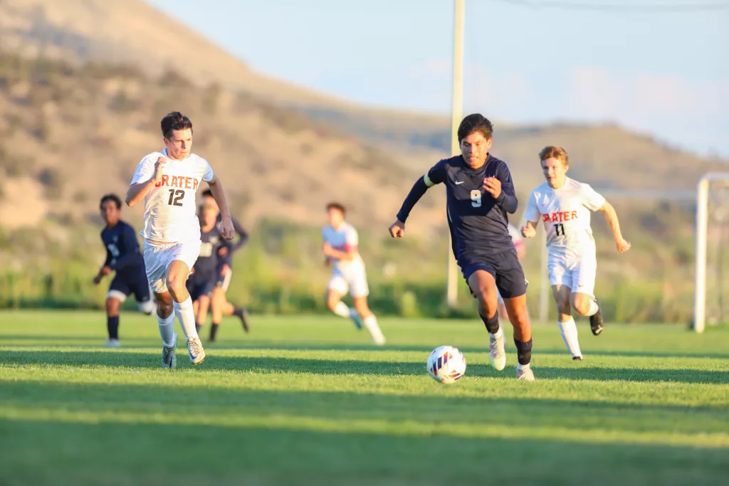 A photo from a Henley boys soccer game