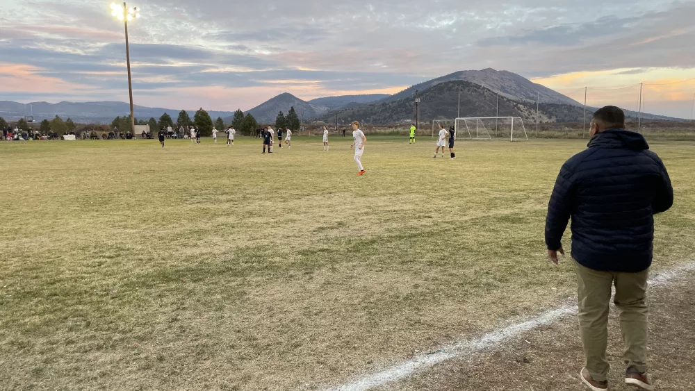 A photo from Henley boys soccer's game against Gladstone