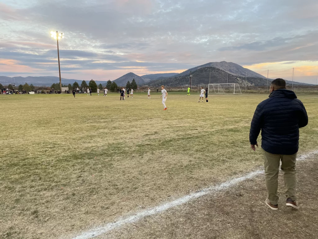 A photo from Henley boys soccer's game against Gladstone